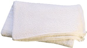 Bílý bavlněný ručník na skvrny (60 x 60 cm)